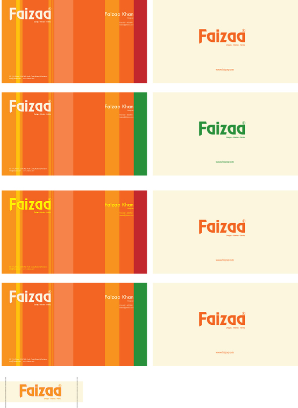 Faizaa - Visiting Cards